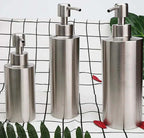 Elegant Stainless Steel Hand Pump Soap Dispenser Refillable Glossy Finish 250ml 350ml 550ml