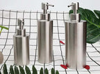 Elegant Stainless Steel Hand Pump Soap Dispenser Refillable Glossy Finish 250ml 350ml 550ml