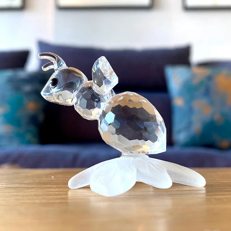 Animal Crystal Paperweight Figurines Modern Decorative Office Desk Accessories