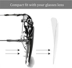 Polarized Clip-On Sunglasses with UV400 Lenses Flip-Up Mechanism Universal Fit for Glasses