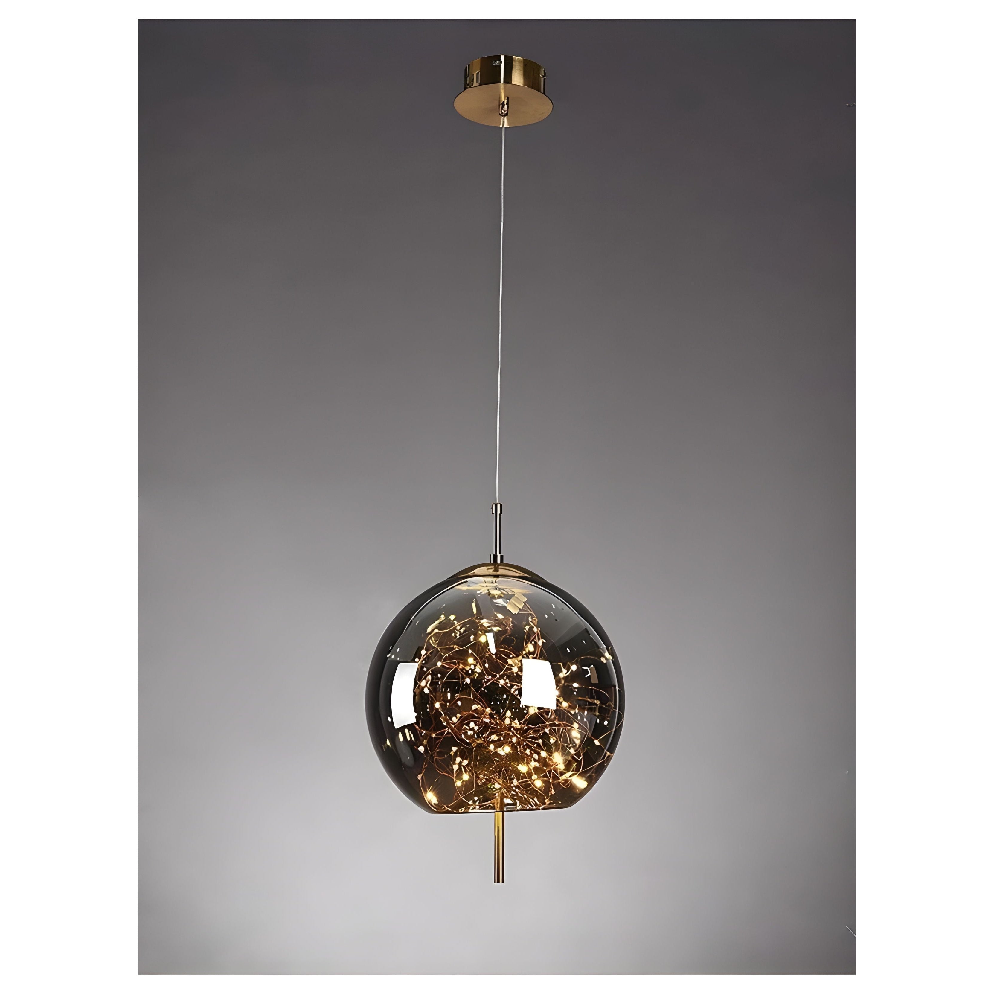 CrystalBeam Modern LED Pendant Light Star Design Glass Dimmable Cord Pendant Lamp