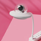 UFO Astronaut Spaceman Flexible LED Night Lamp USB Powered White Light 6000K