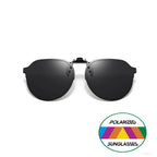 Polarized Clip-On Sunglasses with UV400 Lenses Flip-Up Mechanism Universal Fit for Glasses