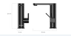 Electric Water Heater Faucet Instant Hot Water Deck-Mounted Sink Faucet with Adjustable Temperature