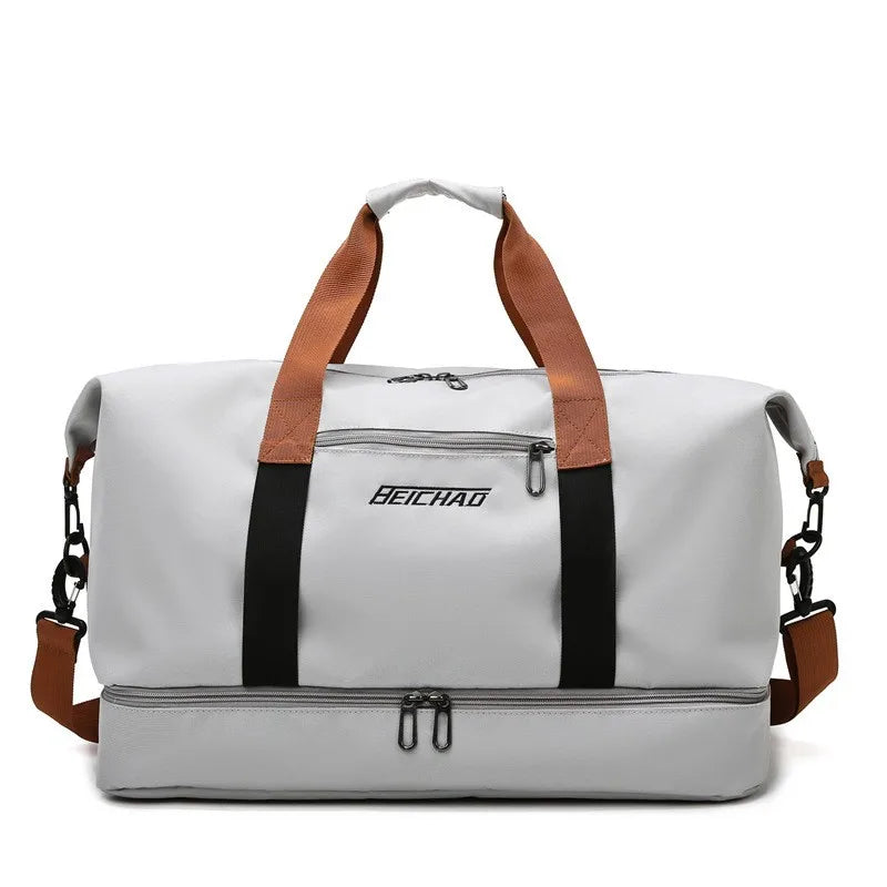CarryOnFit Crossbody Travel Bag and Sports Bag Eco-Friendly Fabric 46x25x28 cm Durable Tote