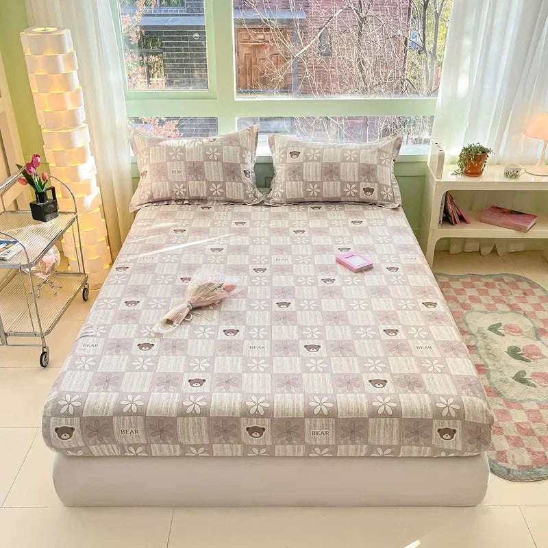 Harrow Cotton Bedding Set 100% Soft Breathable Duvet Cover and Pillowcases Multiple Sizes