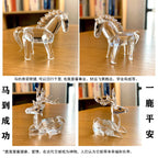 Animal Crystal Paperweight Figurines Modern Decorative Office Desk Accessories