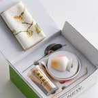Matcha Tea Set 8-Piece Ceramic Bowl Bamboo Whisk Traditional Japanese Tea Ceremony