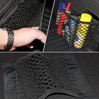 Stretchy Elastic Mesh Car Backseat Organizer Net for Vehicle Storage and Tidiness