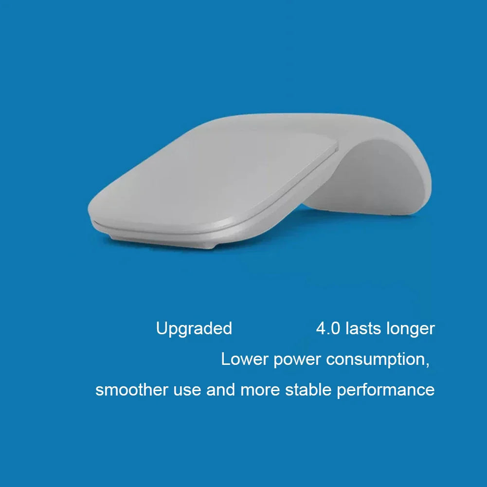 Wireless Ergonomic Arc Touch Mouse Bluetooth 4.0 Folding Ultra-Thin Portable for Notebooks
