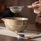 7-Piece Ceramic Matcha Tea Set Green Traditional Bowl Whisk Scoop for Tea Ceremony