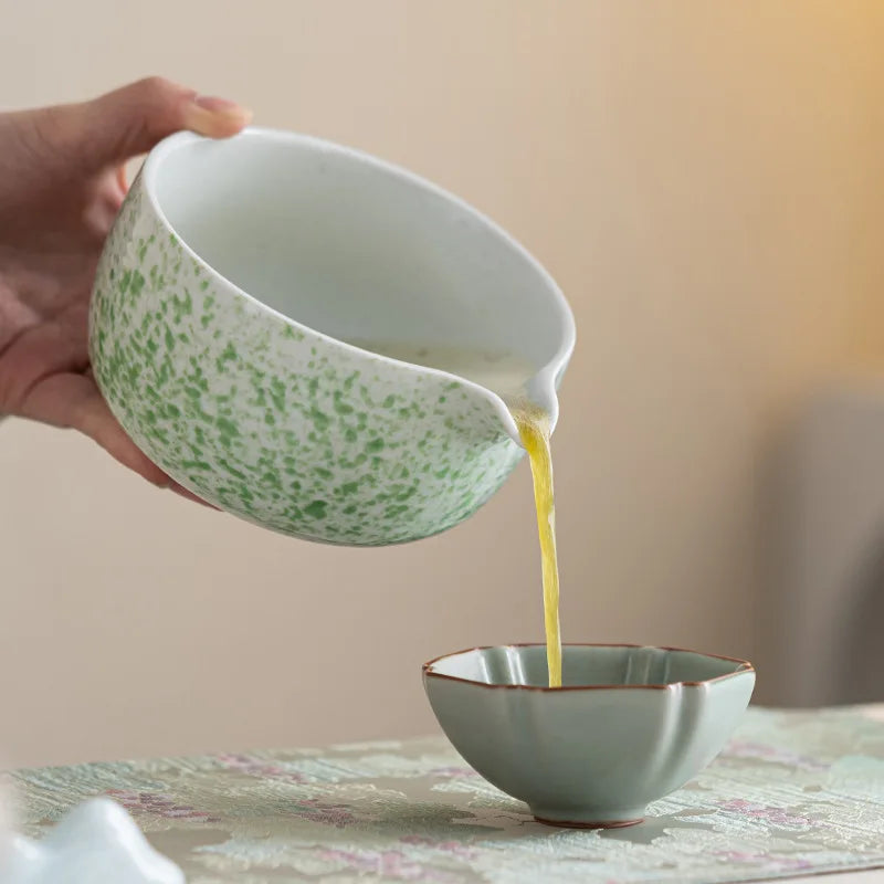 Ceramic Matcha Bowl Set with Whisk Natural Finish Standard Size Traditional Design