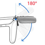 Polarized Clip-On Sunglasses Metal Vintage Square Frame UV400 Lens Glare Protection