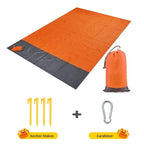 TerraLoom Beach Blanket 210x200 cm Sand-Resistant Waterproof Lightweight Large Outdoor Mat