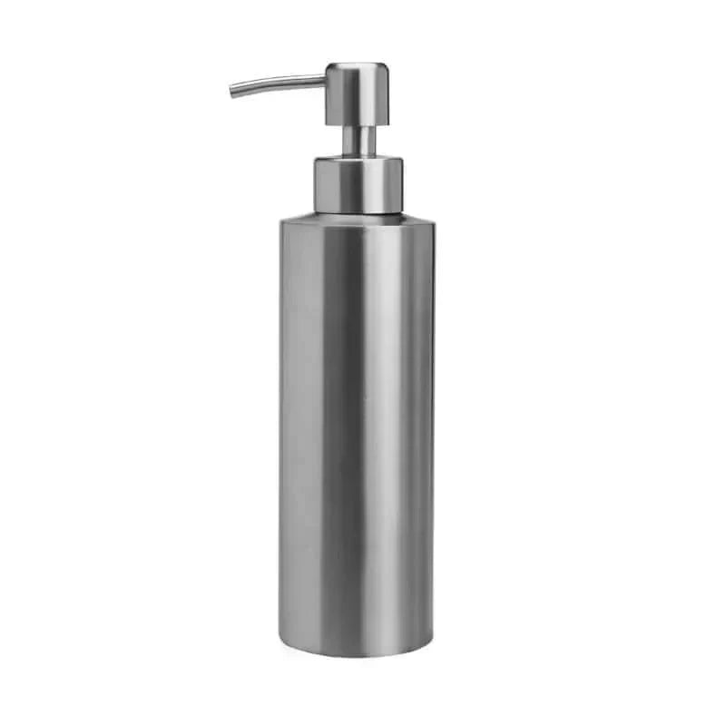 Elegant Stainless Steel Hand Pump Soap Dispenser Refillable Glossy Finish 250ml 350ml 550ml
