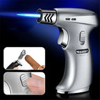 Portable Butane Torch Jet Flame Lighter Windproof Metal Outdoor Camping Cooking Ignition Tool