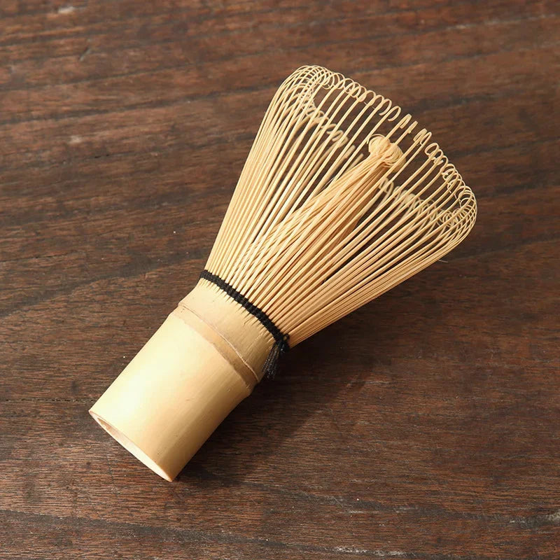 Traditional Matcha Tea Set Bamboo and Ceramic Green Includes Bowl Whisk Scoop Sifter