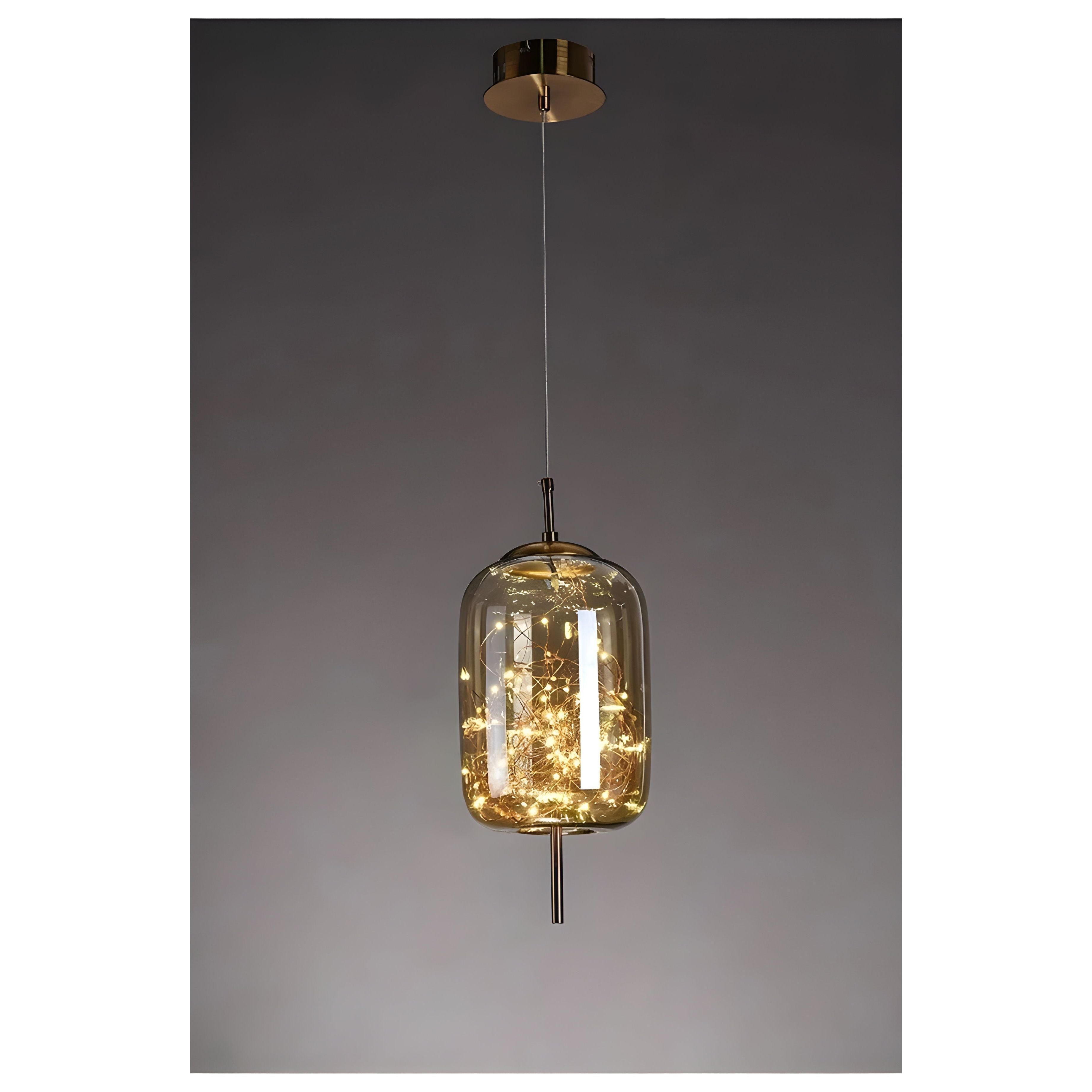 CrystalBeam Modern LED Pendant Light Star Design Glass Dimmable Cord Pendant Lamp