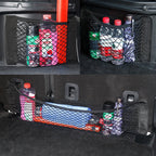 Stretchy Elastic Mesh Car Backseat Organizer Net for Vehicle Storage and Tidiness