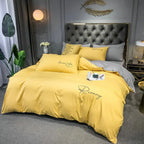 Harrow Luxury Embroidered Duvet Cover Soft Breathable Fabric 86.6x94.5 Inches Multiple Colors