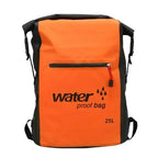 Waterproof Breathable Backpack 25L Roll-Top Closure PVC Mesh for Kayaking Trekking Outdoor Adventures