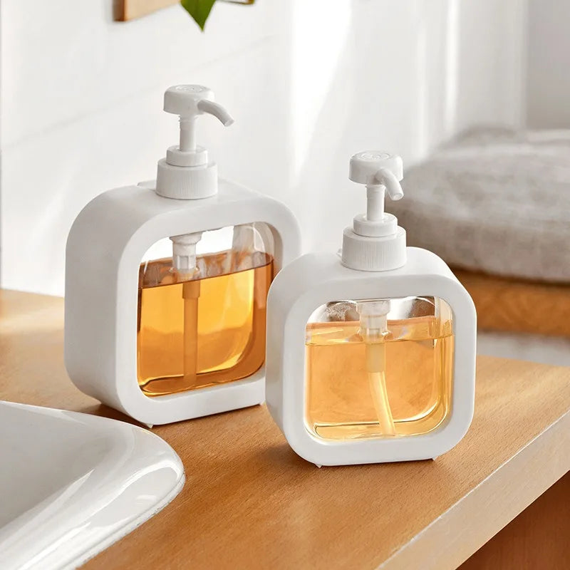 SkandiPure Soap Dispenser Minimalist Nordic Design Durable ABS PVC Bathroom Kitchen