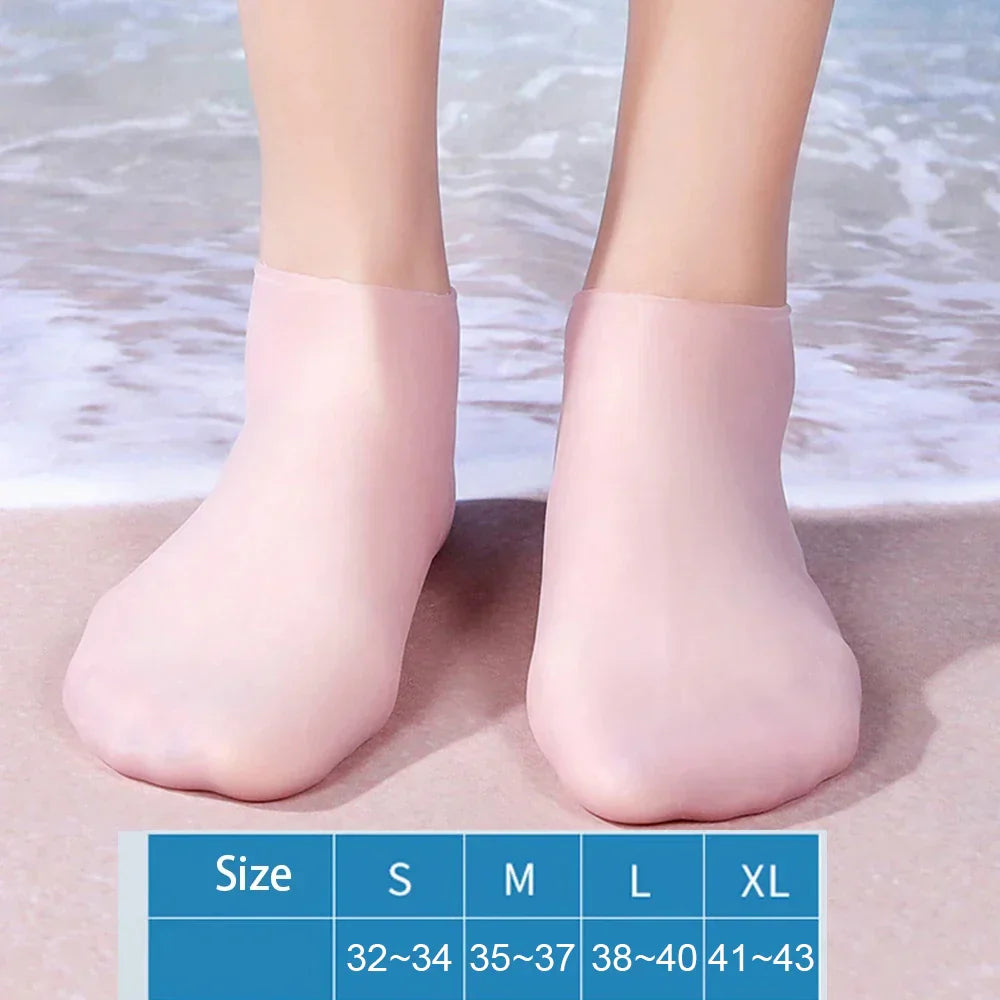 Silicone Wetsuit Beach Socks Non-Slip Water Shoes Quick-Dry Aqua Socks for Surfing Snorkeling Swimming