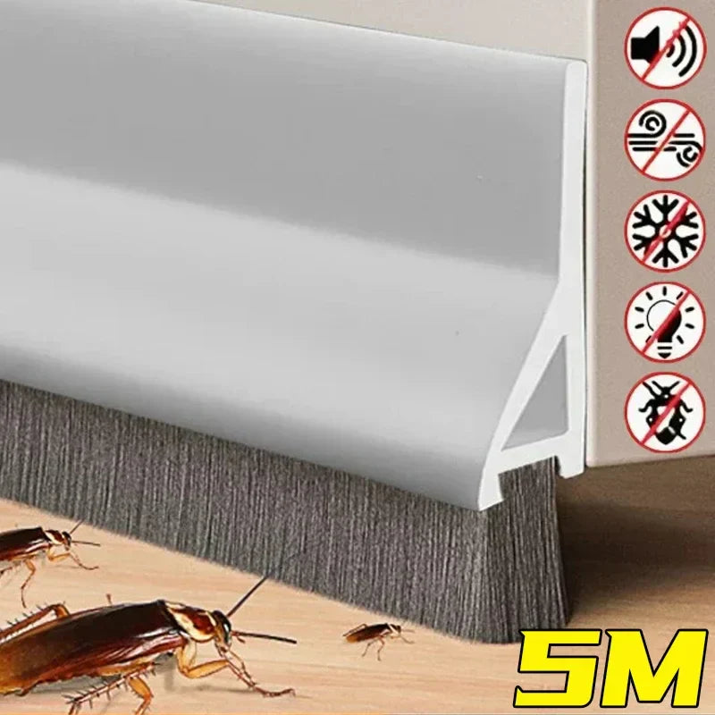Door Seal FlexGuard Heat and Abrasion Resistant TPE Weatherstripping for Doors and Windows 1m 4 Colors