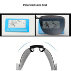 Clip-On Polarized Sunglasses UV400 with Square Frame for Prescription Glasses Driving Outdoor
