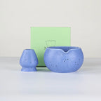 Ceramic Matcha Bowl with Pouring Spout 13.5cm Traditional Japanese Green Tea Chawan