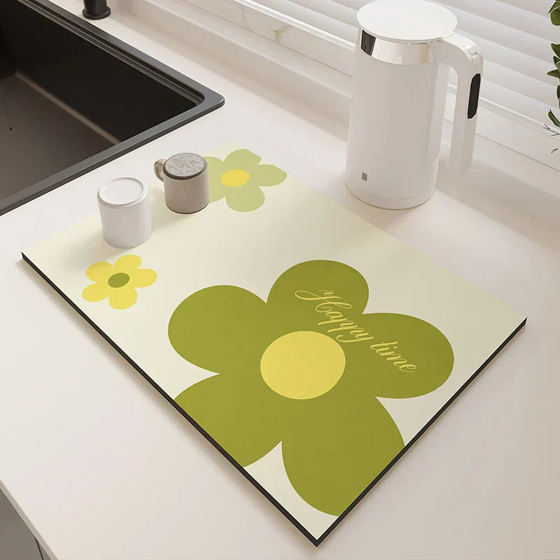 Super Absorbent Large Quick Dry Non-Slip Eco-Friendly Diatom Mud Kitchen Mat