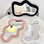 Spiegelia Cloud-Shaped Decorative Wall Mirror ABS Material 26x41 cm for Living Room Bedroom Bathroom