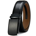 Men’s Genuine Leather Belt with Adjustable Ratchet Buckle for Casual and Formal Wear