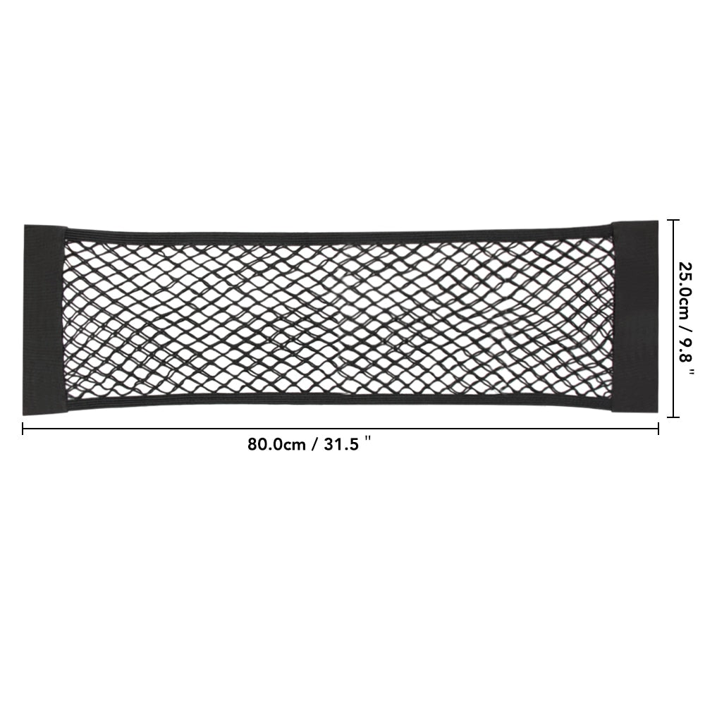Stretchy Elastic Mesh Car Backseat Organizer Net for Vehicle Storage and Tidiness