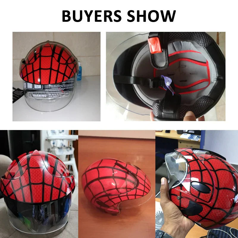 Kids Motocross Helmet Full Face ABS Lightweight Adjustable Straps Ages 3-9 Blaze Colors