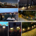 Solar Waterproof LED Step Light Solar-Powered Outdoor Stair Lighting Weather-Resistant