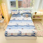 Harrow Cotton Bedding Set 100% Soft Breathable Duvet Cover and Pillowcases Multiple Sizes