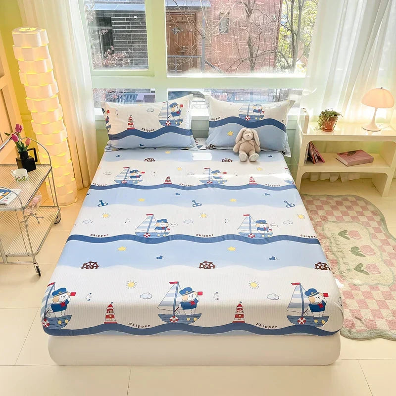 Harrow Cotton Bedding Set 100% Soft Breathable Duvet Cover and Pillowcases Multiple Sizes