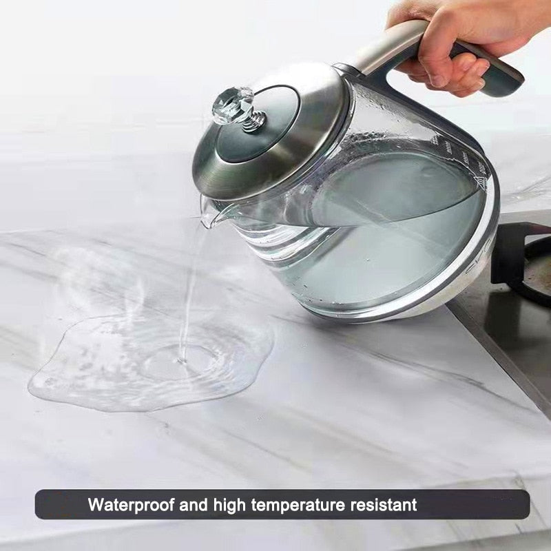 Self-Adhesive Protective Film PVC Waterproof Washable Decorative Surface Cover for Furniture Walls Floors