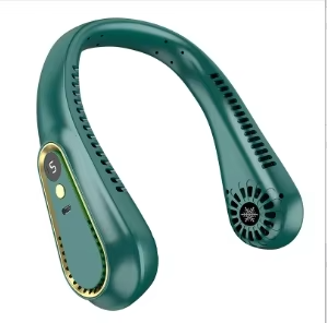 Portable Neck Air Conditioner Cooling Fan Rechargeable Leafless Personal Wearable Fan