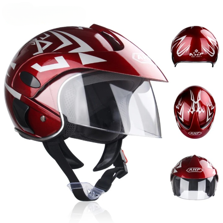 Kids Motocross Helmet Full Face ABS Lightweight Adjustable Straps Ages 3-9 Blaze Colors