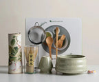 8-Piece Matcha Tea Set Ceramic Bowl Bamboo Whisk Frother Sakura Design Traditional Ceremony