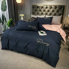Harrow Luxury Embroidered Duvet Cover Soft Breathable Fabric 86.6x94.5 Inches Multiple Colors