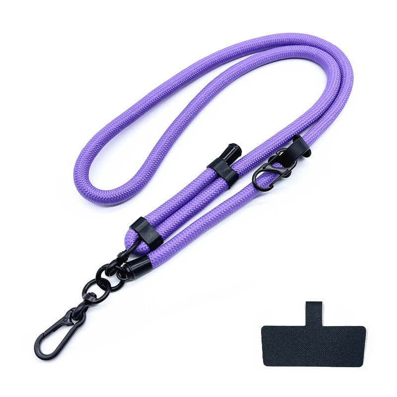 Adjustable Nylon Neck Phone Holder Strap with Quick Release Buckle Lightweight Wrist Lanyard