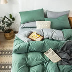 Reversible Bedding Set Soft Breathable Duvet Cover 78x90 Inch Scandinavian Design
