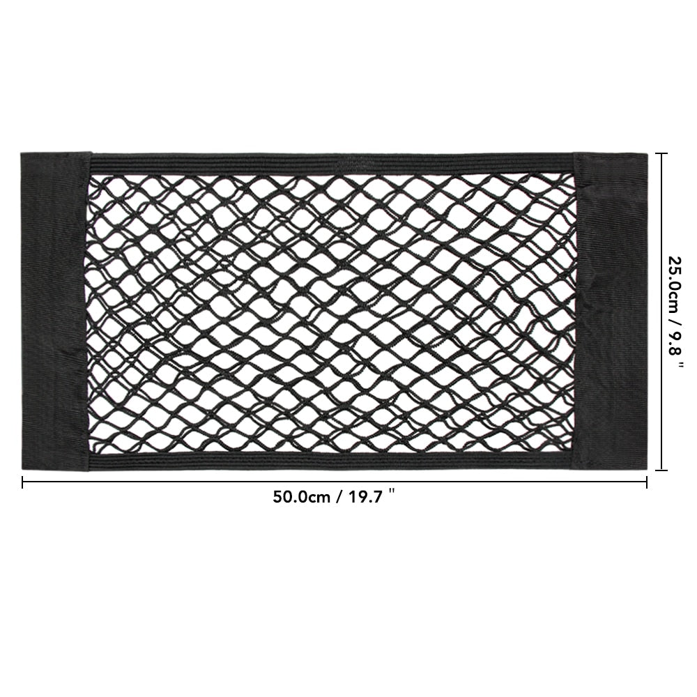 Stretchy Elastic Mesh Car Backseat Organizer Net for Vehicle Storage and Tidiness