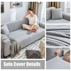 Sofa Cover Non-Slip Jacquard Fabric Machine Washable Protective Couch Wrap in Multiple Sizes and Colors