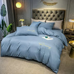 Harrow Luxury Embroidered Duvet Cover Soft Breathable Fabric 86.6x94.5 Inches Multiple Colors