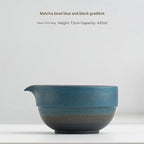 Handcrafted Japanese Ceramic Matcha Bowl Green Standard Size Traditional Tea Cup