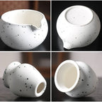 Ceramic Matcha Bowl with Pouring Spout 13.5cm Traditional Japanese Green Tea Chawan